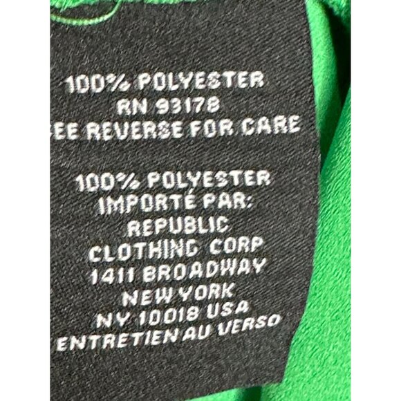 Premise Green Blouse Top Shirt Pleated Sleeves Button Front Dress Career Sz XL - Picture 5 of 7